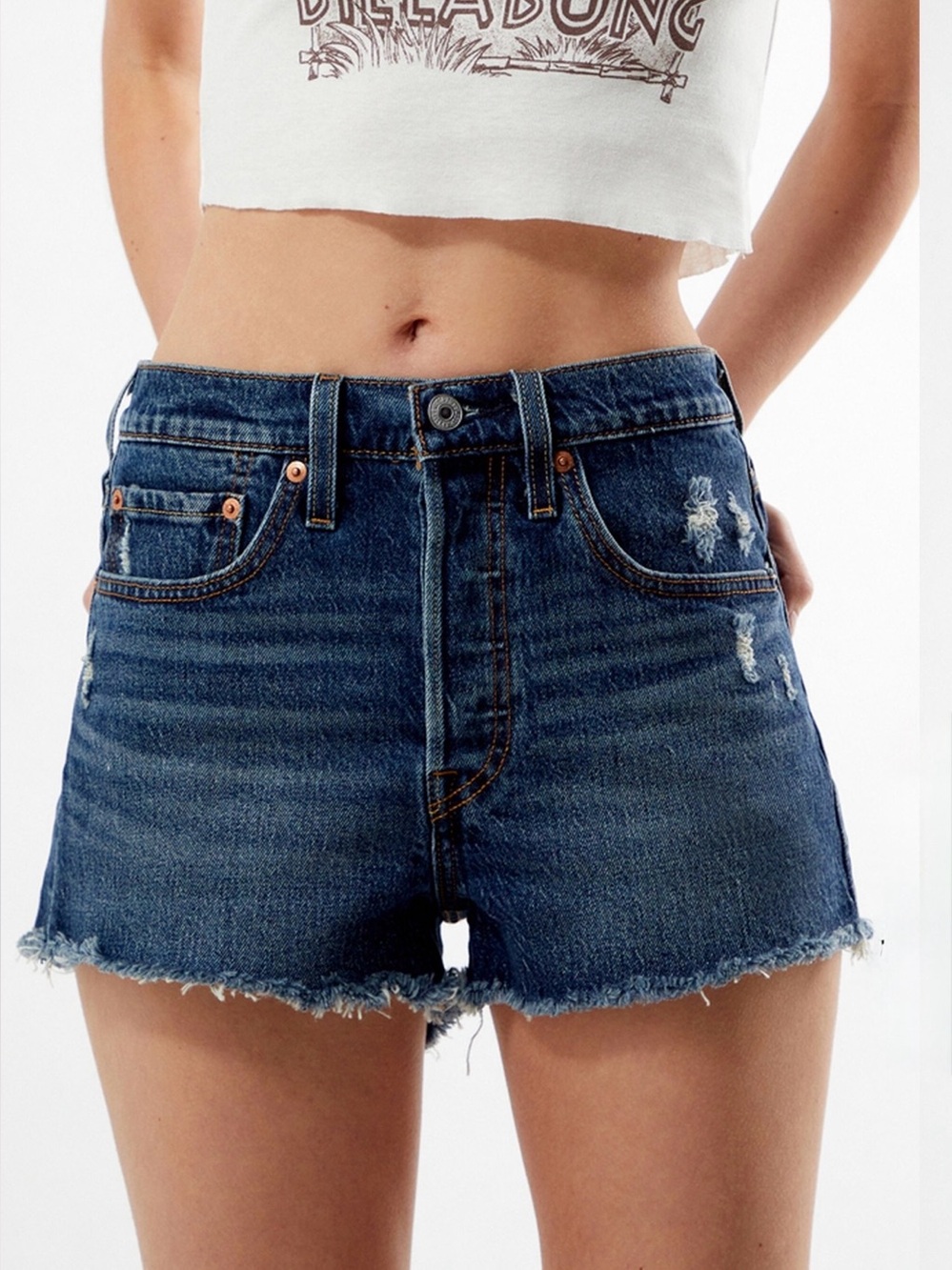 LEVI’S 501 High Rise Women’s Denim Shorts – Dark Indigo, Size 31, NWT